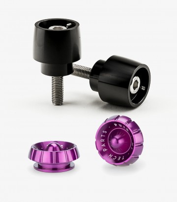 Contrapesos Thruster 9875N+9420L Puig color Lila para Yamaha MT-09 Tracer (15-17)