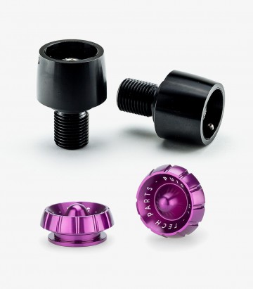 Puig Thruster 9594N+9420L Bar Ends in Purple for para manillares Puig