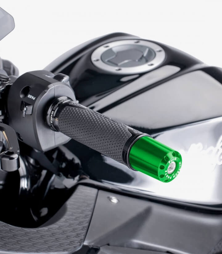 Contrapesos Largos Puig color Verde para Yamaha FJR1300A/AS, FZ1, FZ8/Fazer, FZS600 Fazer, R1, R6