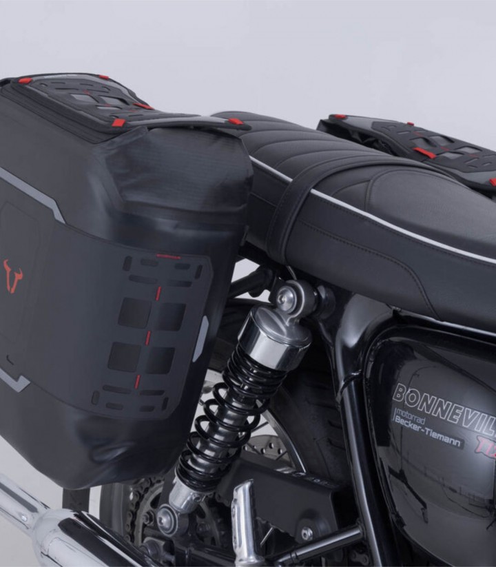SW-MOTECH Right V-LOC Side Carrier for Triumph Bonneville T100 (16-21), Bonneville T120 (15-21) VMC.11.743.11000 VMC.11.743.1...