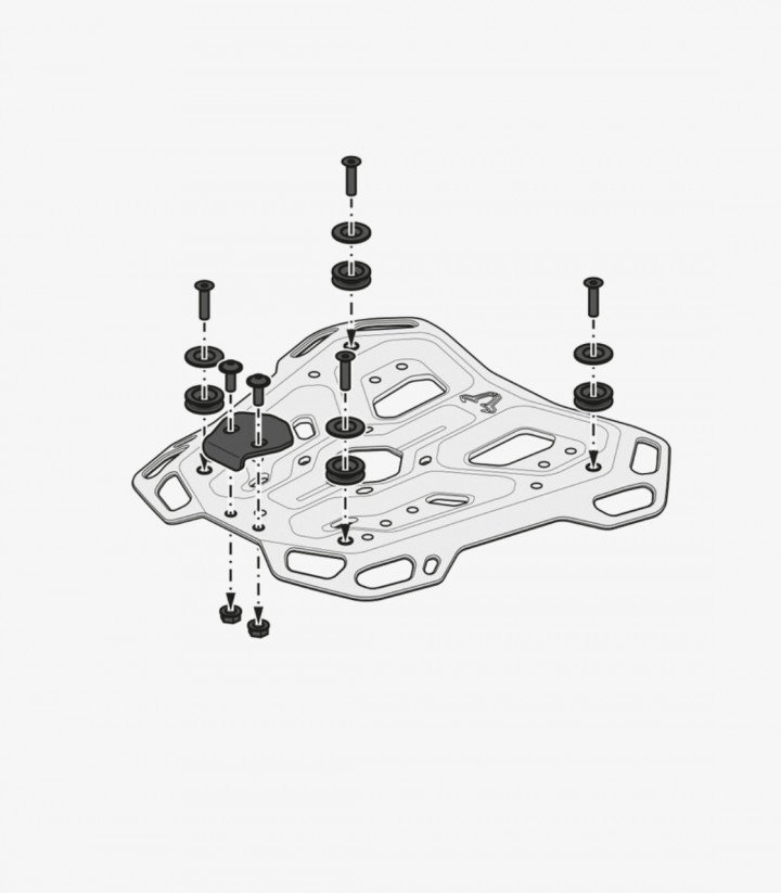 Maleta Superior con Soporte TRAX ADV Negra 38 L Honda NT1100D, NT1100A (21 / 24), NT1100DE (24) SW-MOTECH GPT.01.052.70000/B ...