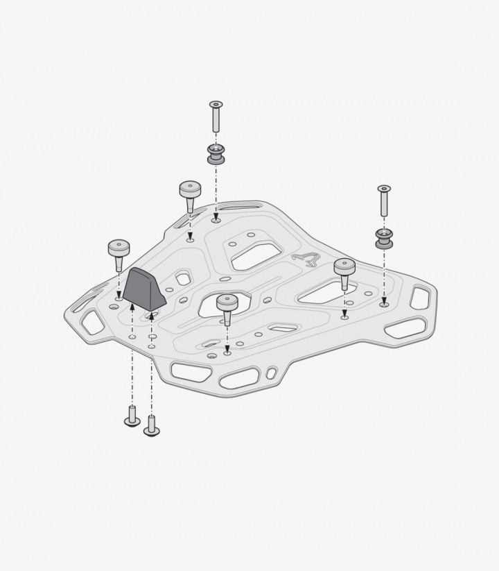 SW-MOTECH DUSC XL 55 L Top Case with Carrier for Honda CRF1000L Africa Twin (15-19) Black GPT.01.622.66000/B GPT.01.622.66000/B