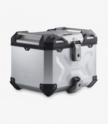 Maleta Superior con Soporte TRAX ADV Plateada 38 L BMW R 1200 R / RS (14-18), R 1250 R (18-19), R 1250 RS (18-22) SW-MOTECH G...