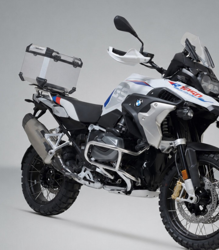 Maleta Superior con Soporte TRAX ADV Plateada 38 L BMW R 1250 GS (21-24), F 900 GS Adventure (23) SW-MOTECH GPT.07.904.70100/...
