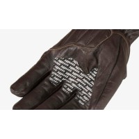 Brown motorcycle gloves